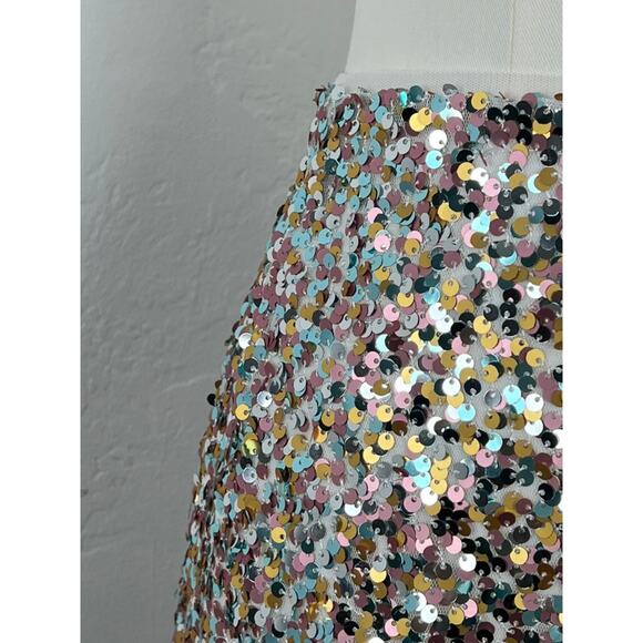 ON 34TH Sequins Knee-length "Confetti" Skirt (Womens: 10) - Picture 3 of 10